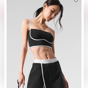 Alo Yoga Medium airbrush streamlined skirt black/white new with tags